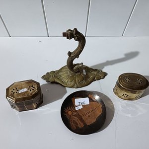 Lote de Objetos Metálicos Decorativos - imagen 3