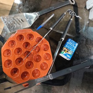 Set Parrillero de Acero Inoxidable (3 Piezas) y Provolonera de Cerámica (18 Cavidades) - imagen 4