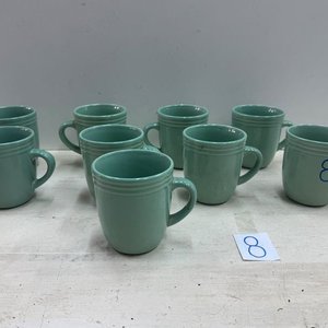 Set de 9 Tazones de Cerámica Nuevos Color Menta - imagen 2
