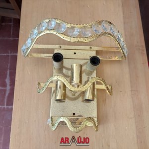 Aplique de Pared Dorado con Cristales para Restaurar - imagen 2