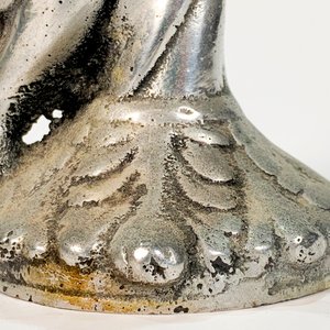 Candelero de Peltre con Querubín - 15 cm - imagen 3