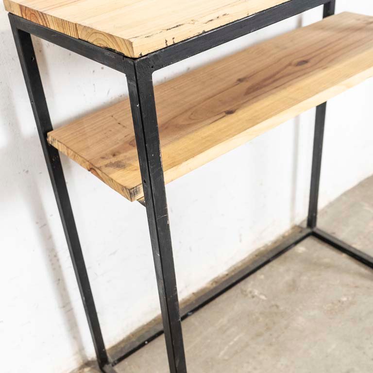 Mesa de arrimo rústica para dos niveles - imagen 3