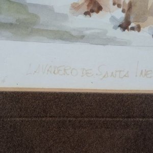 pintura en acuarela que retrata  la famosa Cuesta de Santa Inés Alonso Lucena - imagen 3