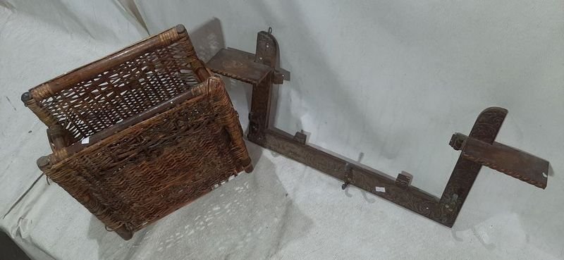 Wicker Basket con Armazones de Metal - imagen 2