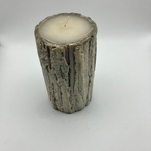 Vela decorativa con forma de tronco de árbol - imagen 2