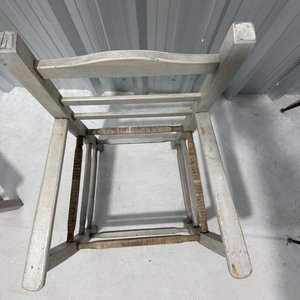 Par de Sillas Altas Rústicas para Restaurar - imagen 2