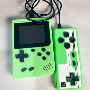 Lote de 4 piezas: Flash Starblitz, consola de videojuegos portátil, vaina de cuchillo antigua y quilla de tabla de surf - imagen 2