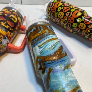 Set de 3 Vasos Térmicos de 1.2L con Diseño Halloween y Mármol - imagen 5