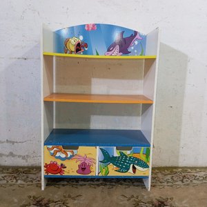 Estantería Infantil 3 Niveles con 2 Cajones Temática Marina - imagen 2
