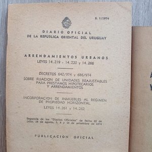 Diario Oficial de Uruguay: Leyes de Arrendamientos y Desalojos de 1974 - imagen 2