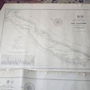 Mapa de Navegación Río Uruguay entre Desembocadura y Concepción (1915) - imagen 3