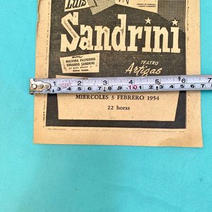 Programa de Luis Sandrini en Teatro Artigas, Temporada 1954 - imagen 5