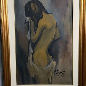 Lote anterior: Óleo sobre Fibra "Desnudo" de Manolo Lima, 81 x 50 cm