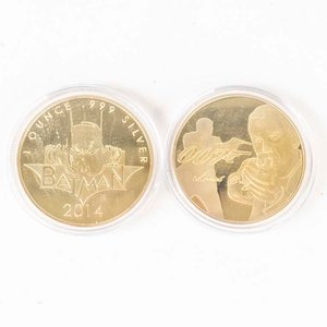 2 Medallas Coleccionables: Batman y James Bond (Bronce y Esmalte) - imagen 2