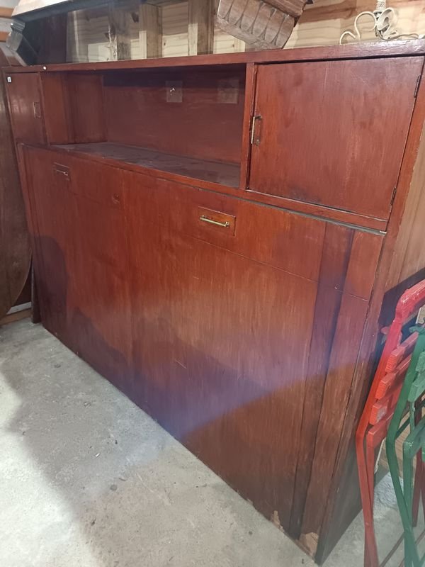 Cama Repisa Antigua de Madera