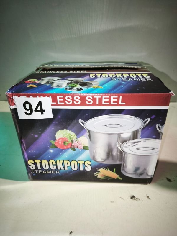 Juego de 4 Ollas Vaporeras de Acero Inoxidable