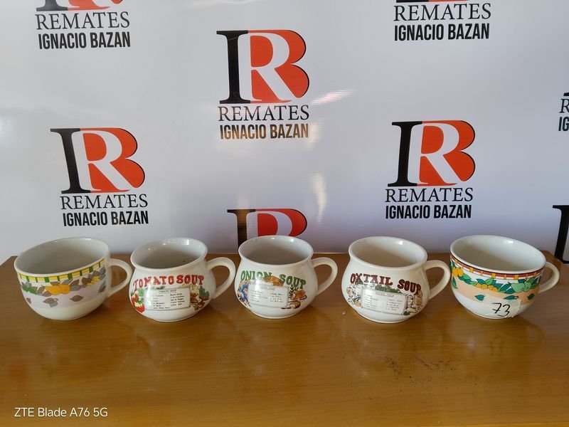 Lote siguiente: Tazas Soperas Cerámicas con Diseño Texturizado