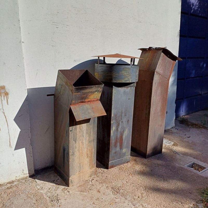 Chimenea de chapa para estufa en tres tramos - Excelente condición - imagen 3