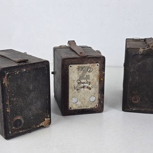 Lote de 5 Cámaras Fotográficas Antiguas para Decoración - imagen 6