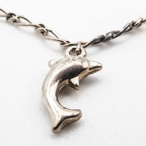 Pulsera de Plata con Dijes de Delfines - 16cm - imagen 2