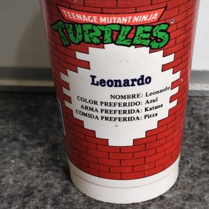 Vaso "Tortugas Ninja" Leonardo Pepsi Años 90 - imagen 3