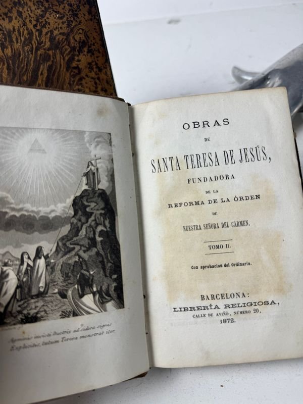 Libros antiguos de Santa Teresa de Jesús en 3 tomos - Barcelona 1872 - imagen 4