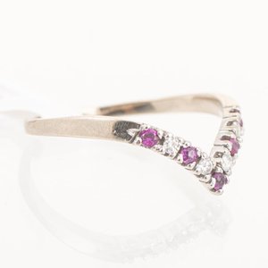 Anillo de Oro 18k con Rubíes y Brillantes - imagen 2