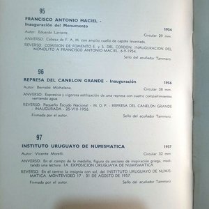 Libro Cien Medallas del Uruguay tapa dura Ediciones BROU J. P. Argul - imagen 7