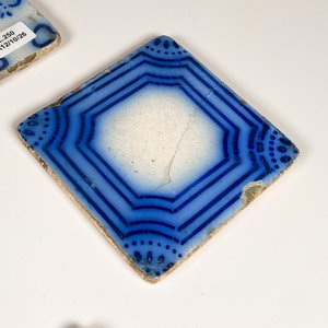 Cuatro Azulejos Antiguos "Naufragio Solís" Restaurados - imagen 4