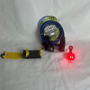 Lote siguiente: Kit Accesorios para Bicicleta: Candado, Soporte para Celular y Luz Roja