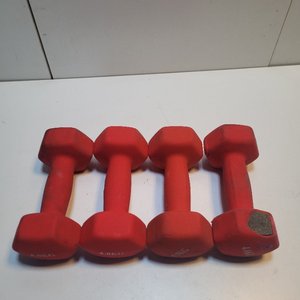 4 Mancuernas Rojas de 4 kg Cada Una - imagen 3
