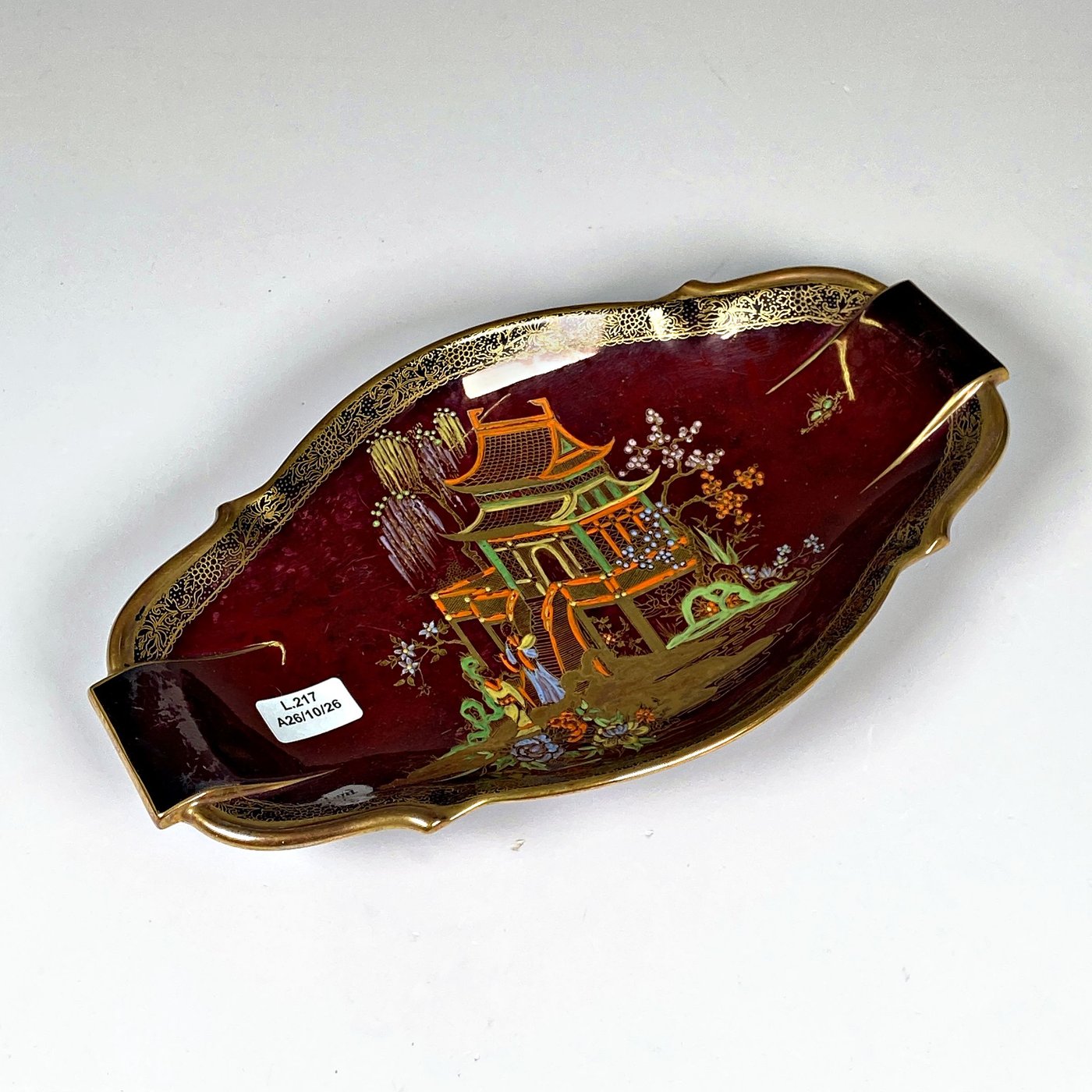 Despojador Carlton Ware Loza Inglesa Decorada Estilo Oriental