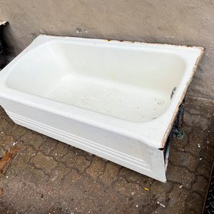 Dos Bañeras Antiguas de Hierro Fundido Blancas - imagen 4