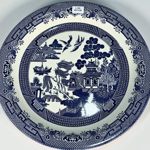 Fuente Churchill Willow Losa Blanca y Azul Decoración Paisaje Chino - imagen 2