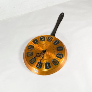 Reloj de Pared Tipo Sartén en Cobre con Números Romanos - imagen 1