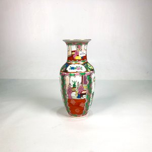 Florero de Porcelana Oriental con Escenas Tradicionales - 27 cm - imagen 2