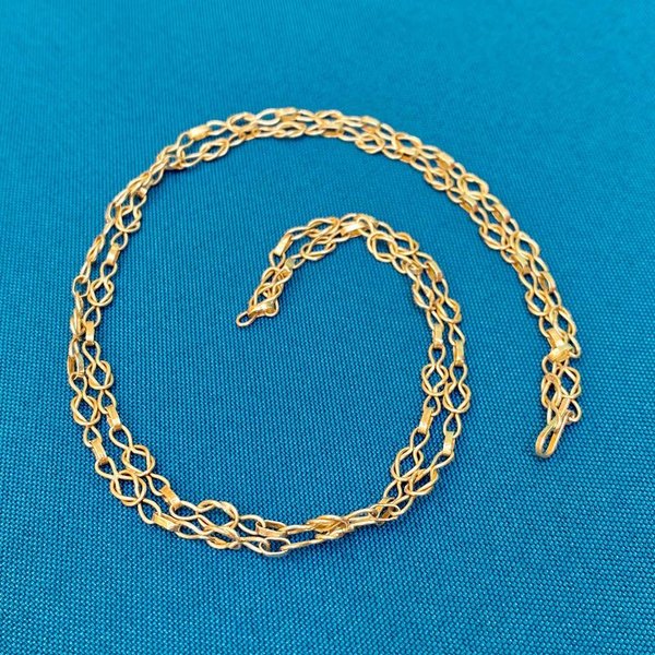 Cadena de plata larga y elegante - imagen 1