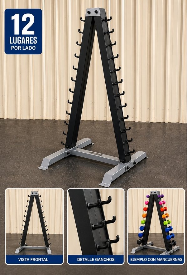 Rack Mancuernas Body Solid GDR24 Sin Uso en Caja - imagen 1