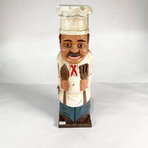 Botellero de Madera con Figura de Cocinero - 46 cm de Altura - imagen 1