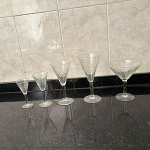 Juego de 38 Copas de Cristal Tallado - imagen 2