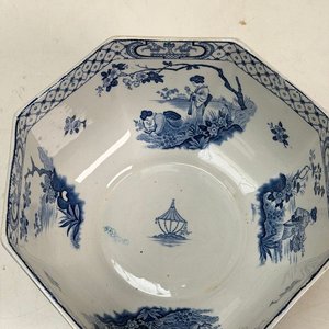 Ensaladera Octogonal de Porcelana Inglesa Adams "Tokio" - imagen 6