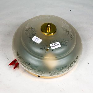 Plafón de Techo con Diseño Tallado al Ácido, Dos Luces, 21 cm - imagen 2