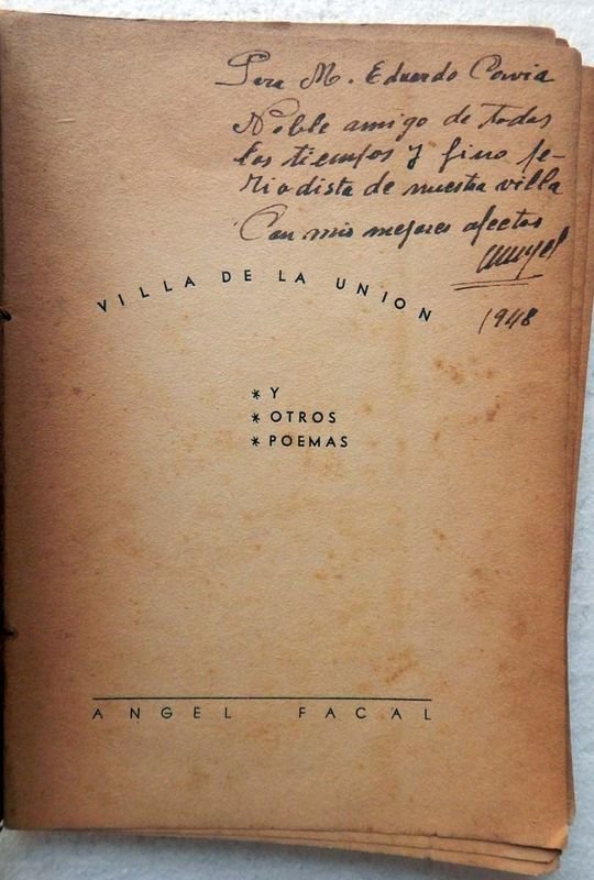 Libro de poesía autografiado por Ángel Facal - imagen 2