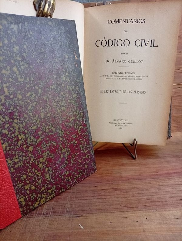 Comentarios del Código Civil Tomos I y II por Dr. Álvaro Guillot (1928) - imagen 1