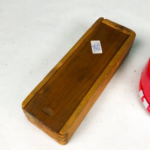 Lote de Bolitas de Vidrio y Caja de Madera - imagen 4