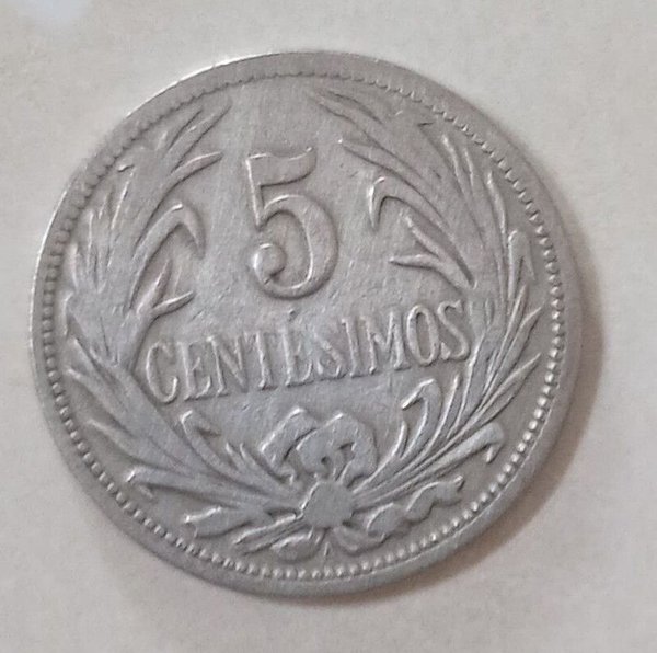 Moneda Uruguaya de 5 Centésimos de 1936 - Coin de plata - imagen 2