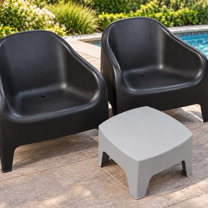 Juego de 2 Sillones Skarpo de PVC para Exterior con Mesa Auxiliar - imagen 2