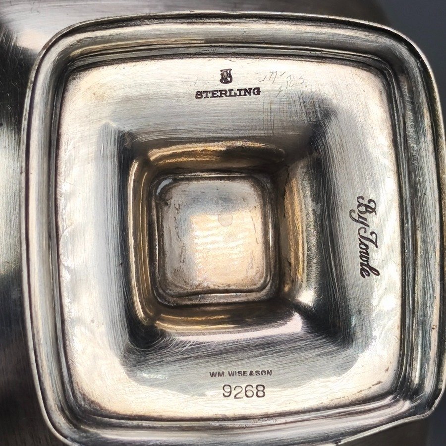 Cuenco de plata sterling con monograma - imagen 6
