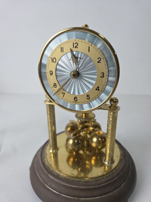 Reloj de redoma alemán con cúpula de cristal y esfera esmaltada - imagen 3