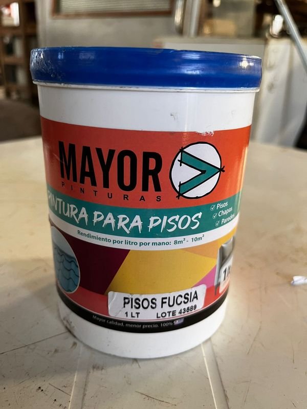Pintura para Pisos Mayor Color Fucsia 1 Litro